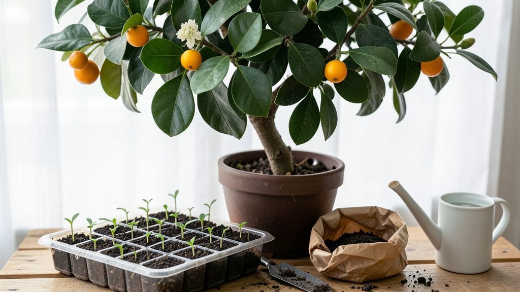 Kumquat Tree Seeds: Year-Round Citrus Harvest in 3 Years
