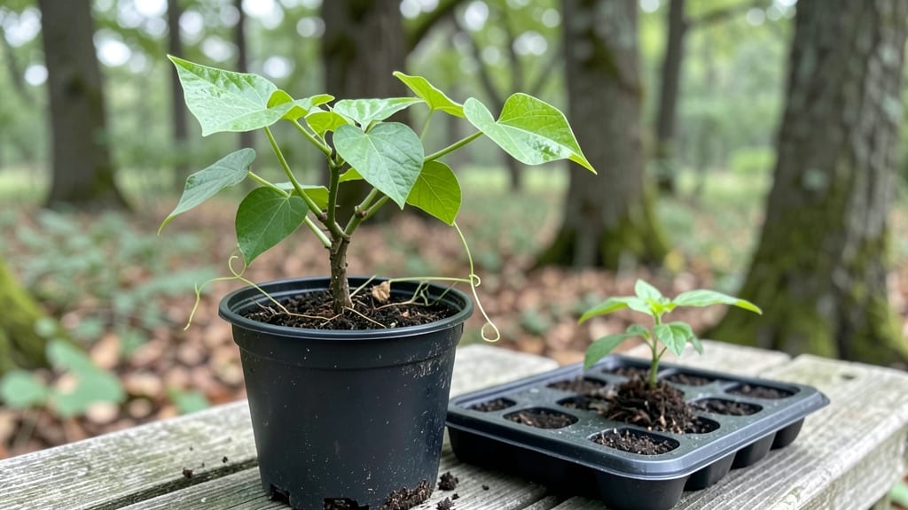 Trumpet Vine Seedling: Vibrant Climber Ready in 3 Months